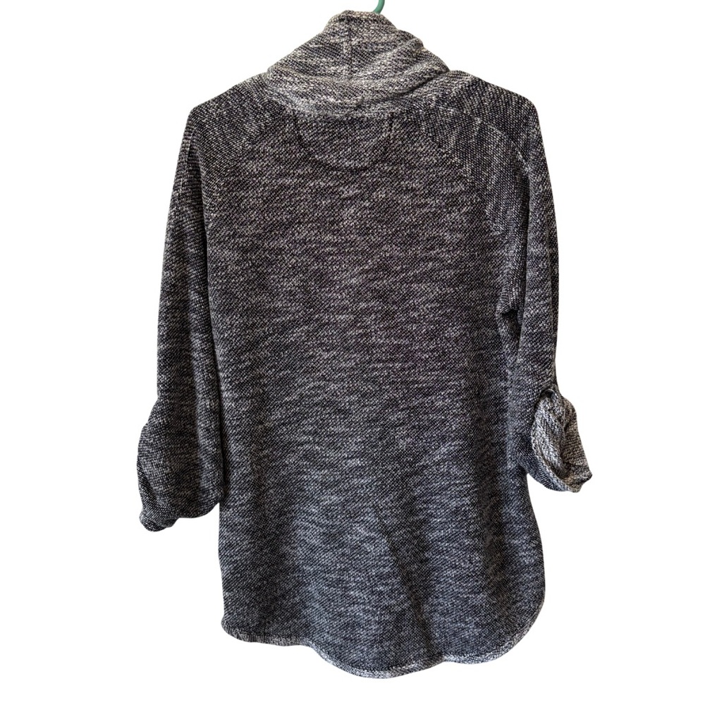 Kensie Performance Gray Cowl Neck Sweater Long or 3/4 Sleeve - Picture 2 of 5